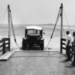 Charlie Mac loading on the ferry courtesy Alice Rondthaler Collection